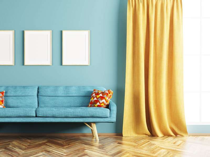 Gelbe Vorhänge vom Gardinenstudio in Cottbus